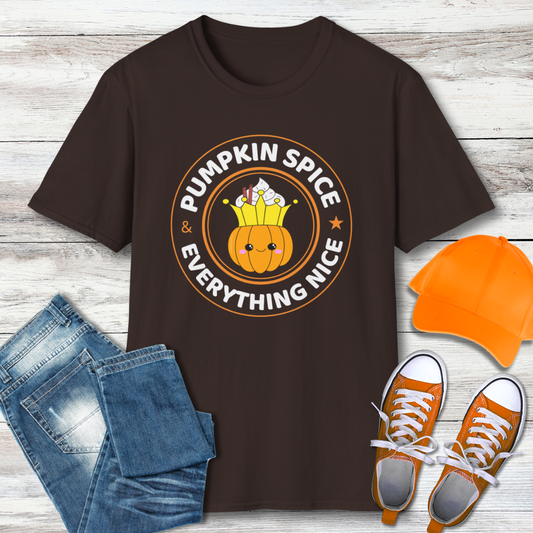 Pumpkin Spice And Everything Nice Autumn T-Shirt