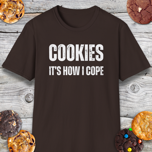 Cookies It's How I Cope Therapy T-Shirt