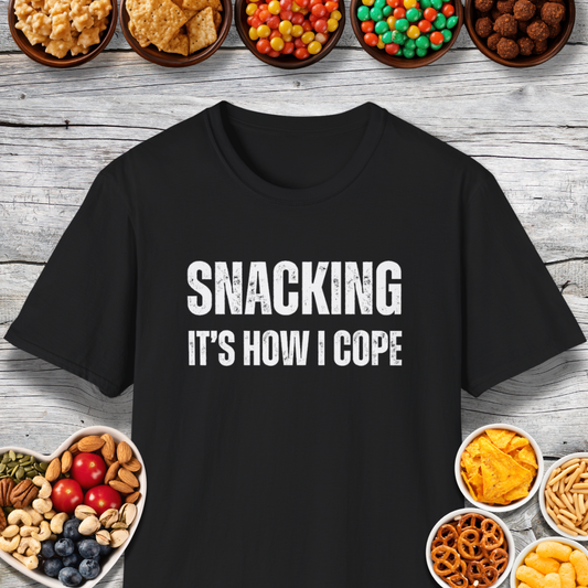 Snacking It's How I Cope Therapy T-Shirt