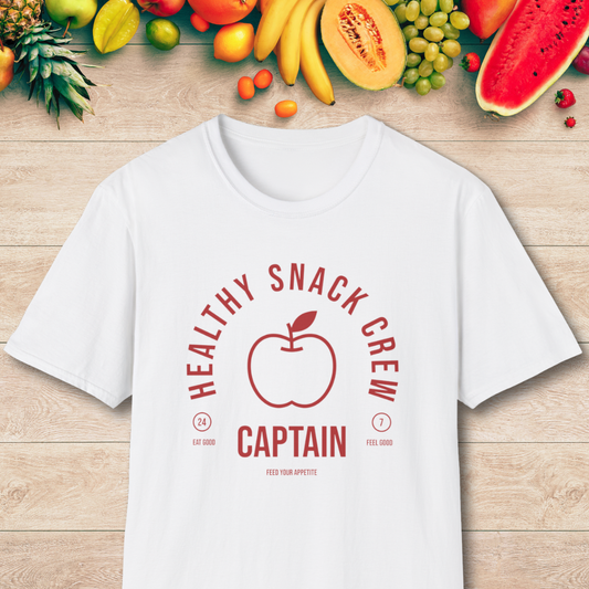 Healthy Snack Crew Captain T-Shirt