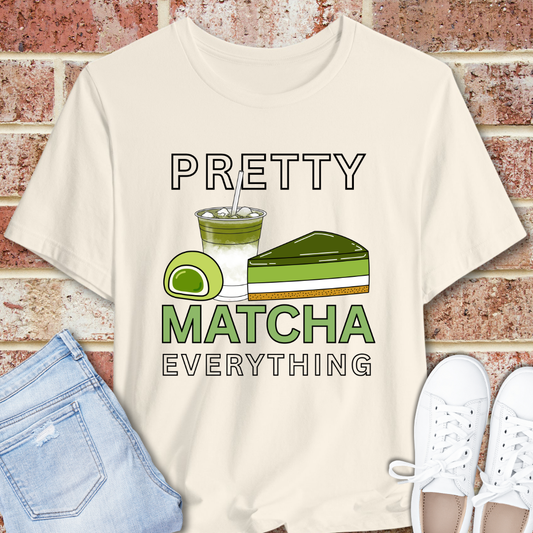 Matcha Lover T‑Shirt – Pretty Matcha Everything Graphic Tee