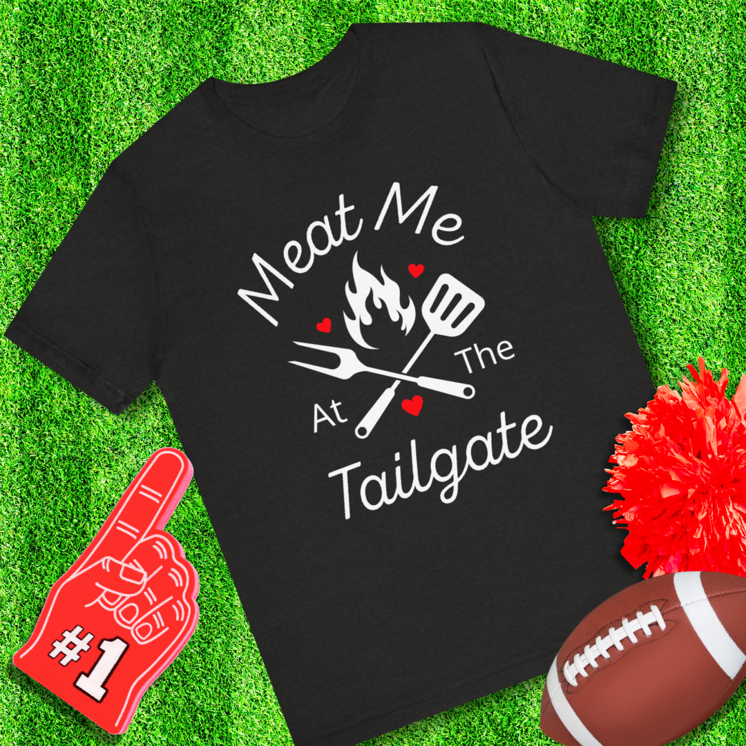 Meat Me At The Tailgate Unisex Jersey Short Sleeve Tee