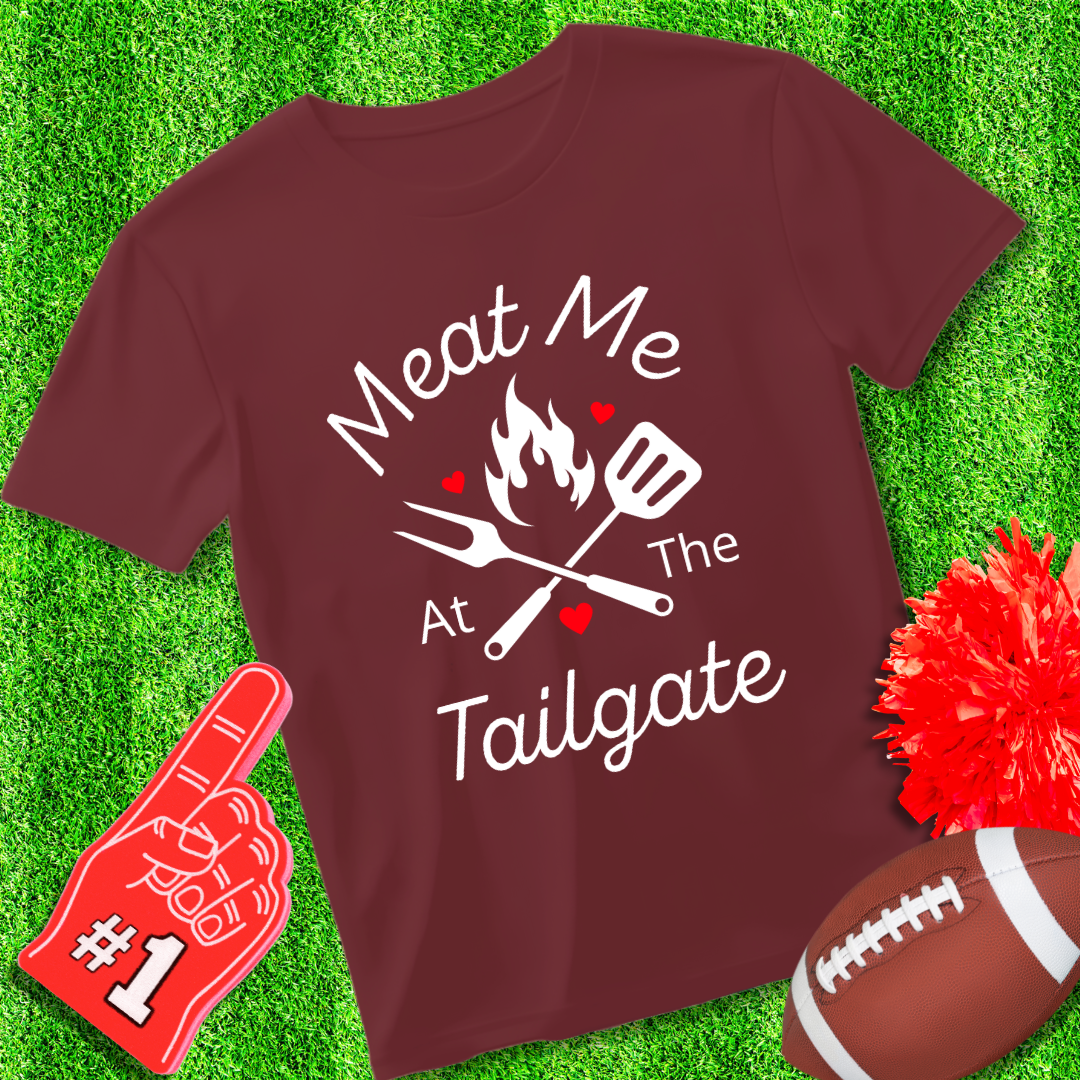 Meat Me At The Tailgate Unisex Jersey Short Sleeve Tee