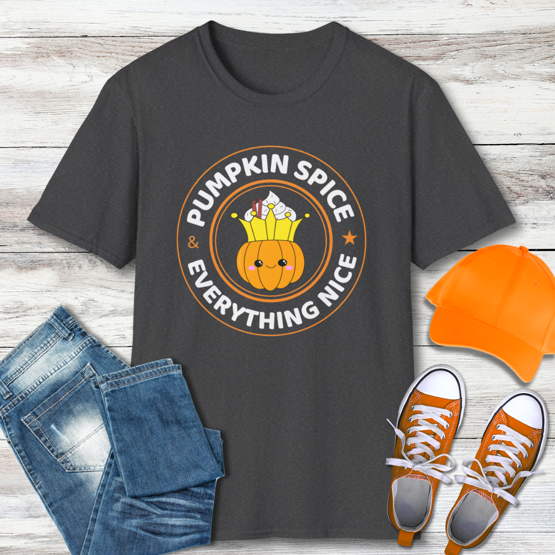 Pumpkin Spice And Everything Nice Autumn T-Shirt