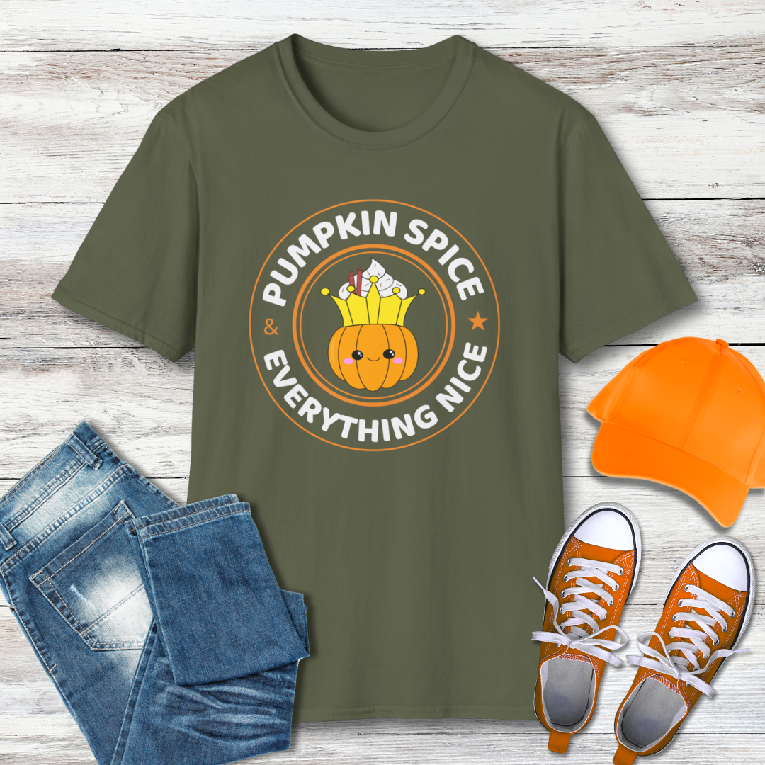 Pumpkin Spice And Everything Nice Autumn T-Shirt