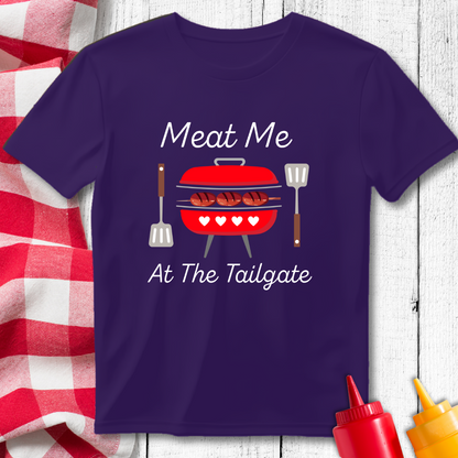 Meat Me At The Tailgate BBQ Grilling T-Shirt