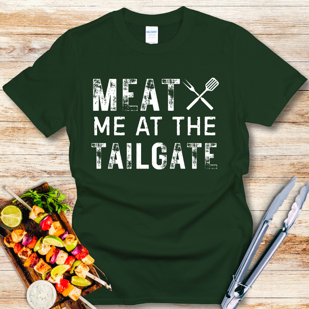 Funny Meat Me At The Tailgate T-Shirt