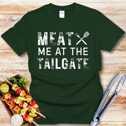 Funny Meat Me At The Tailgate T-Shirt