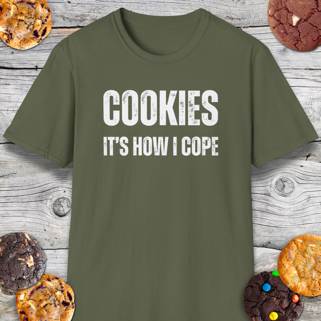 Cookies It's How I Cope Therapy T-Shirt