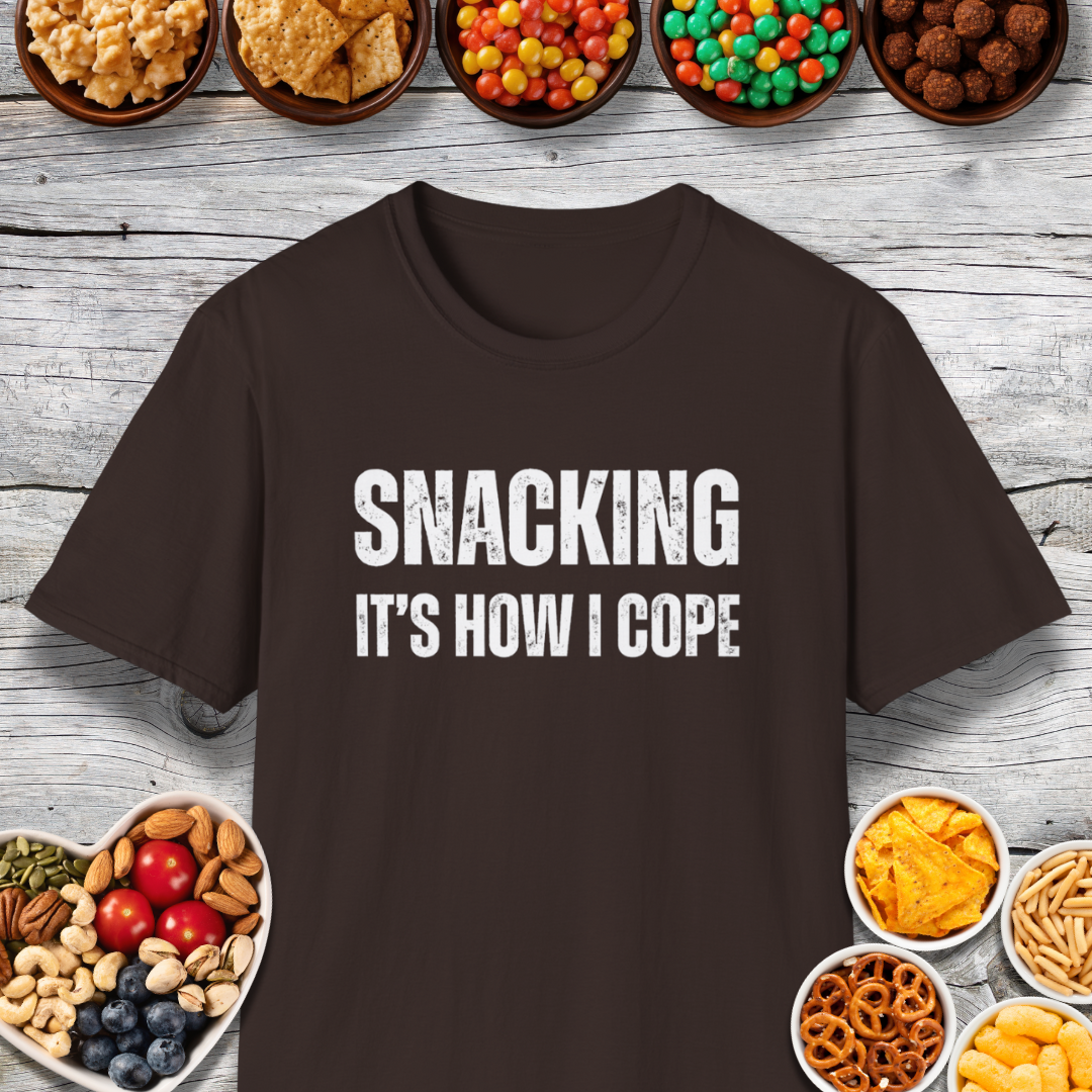 Snacking It's How I Cope Therapy T-Shirt