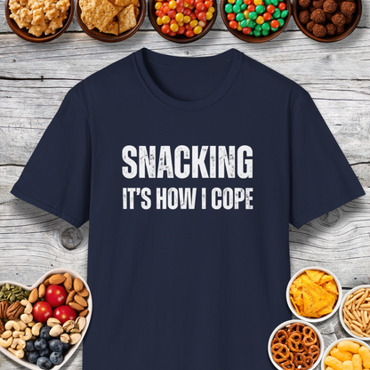 Snacking It's How I Cope Therapy T-Shirt