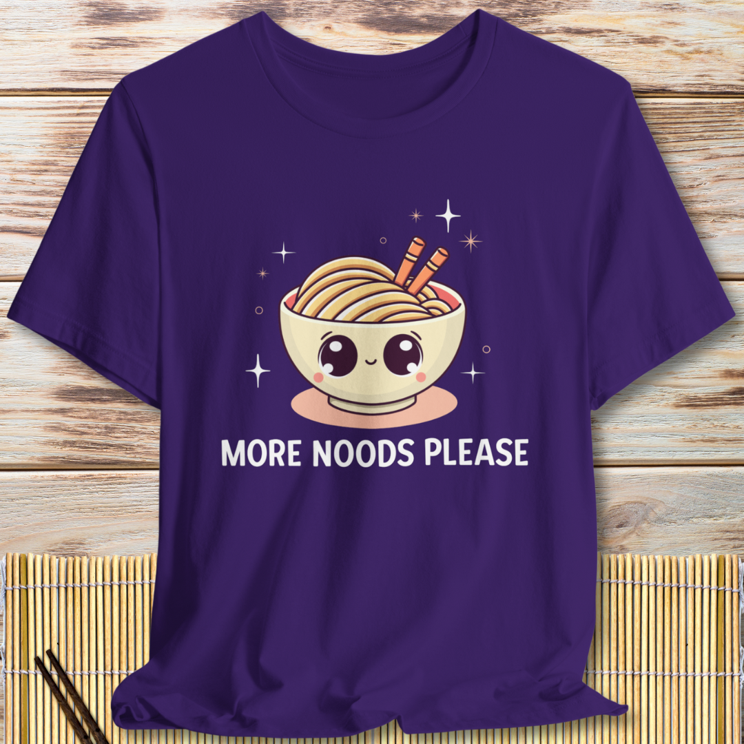 Cute Noodle Lover "More Noods Please" T-Shirt