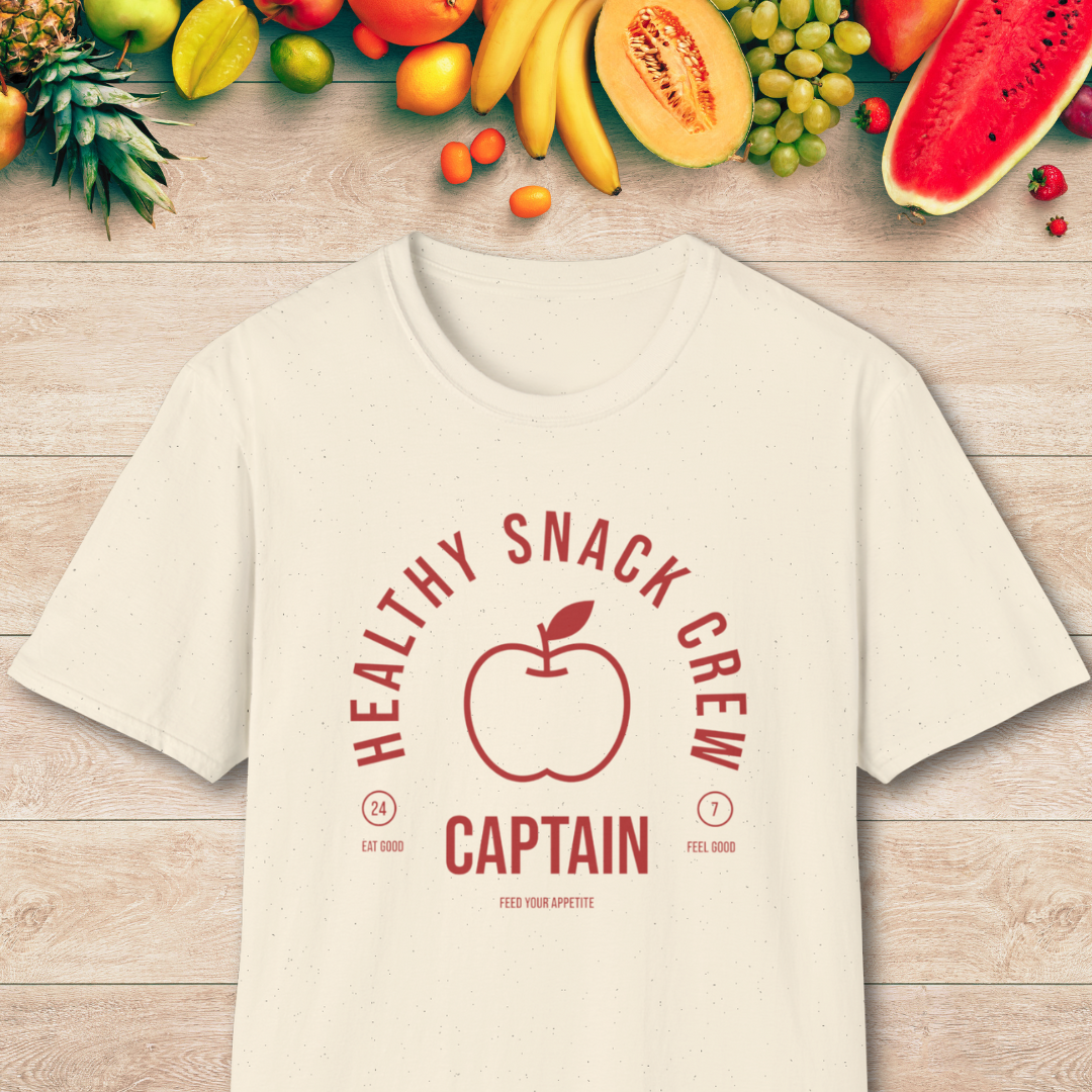 Healthy Snack Crew Captain T-Shirt