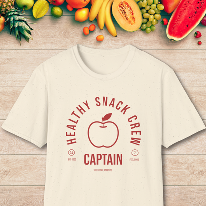Healthy Snack Crew Captain T-Shirt