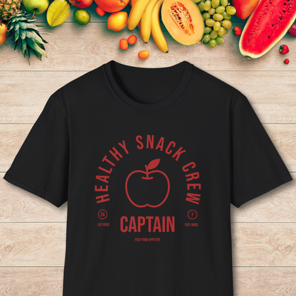 Healthy Snack Crew Captain T-Shirt