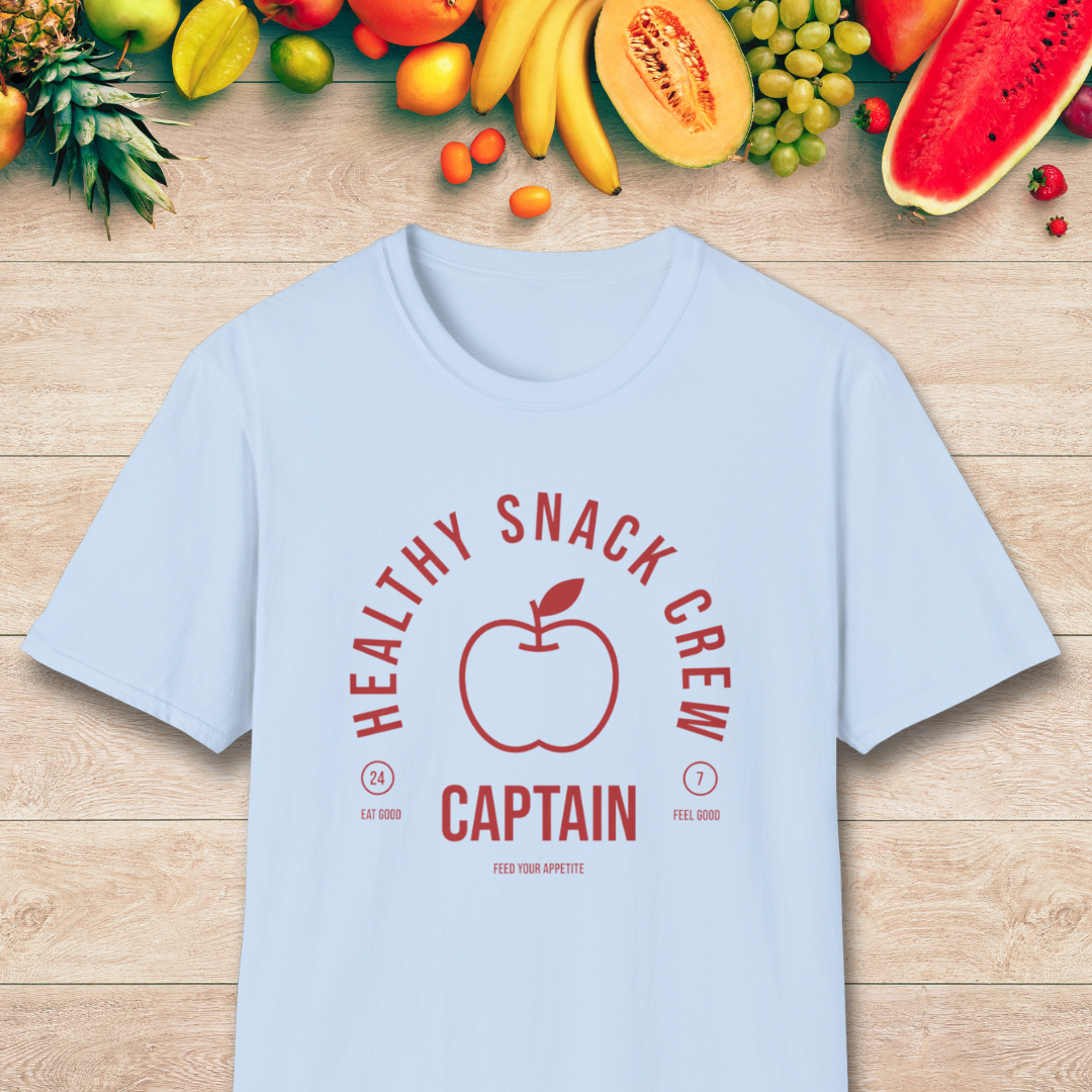 Healthy Snack Crew Captain T-Shirt