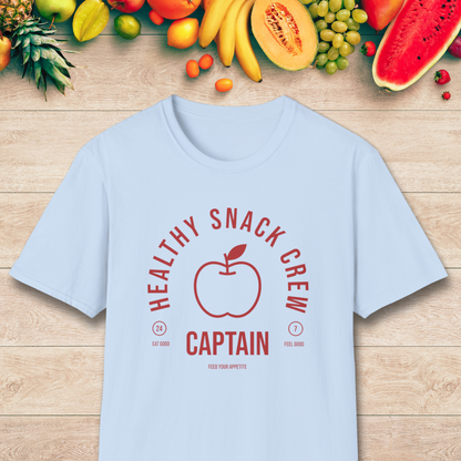 Healthy Snack Crew Captain T-Shirt