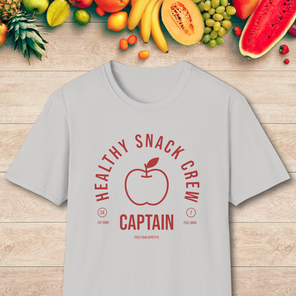 Healthy Snack Crew Captain T-Shirt