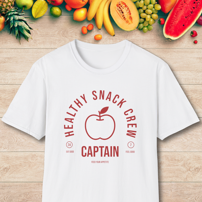 Healthy Snack Crew Captain T-Shirt