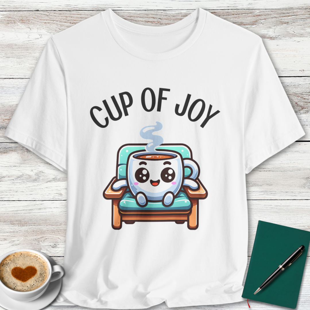 Cute Kawaii Coffee Mug Cup of Joy T-Shirt