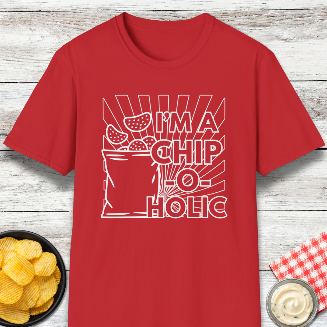 Chips Lover "I'm a Chip-O-Holic" Graphic T-Shirt