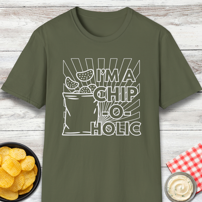 Chips Lover "I'm a Chip-O-Holic" Graphic T-Shirt