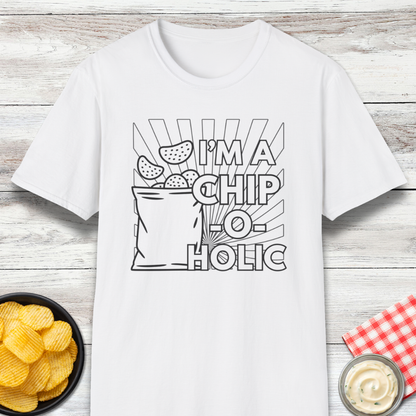 Chips Lover "I'm a Chip-O-Holic" Snack Graphic T-Shirt
