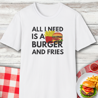Burger and Fries Funny Food Lover T-Shirt