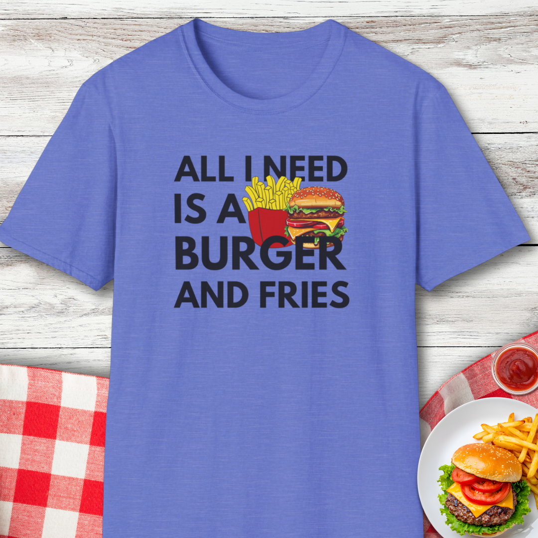 Burger and Fries Funny Food Lover T-Shirt