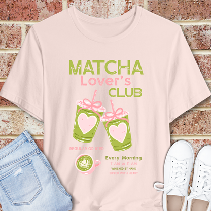 Matcha Lover's Club Tee — Cute Green Tea Graphic T‑Shirt