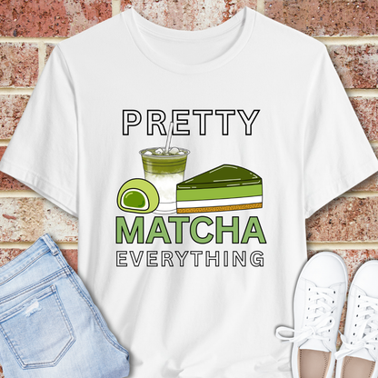 Matcha Lover T‑Shirt – Pretty Matcha Everything Graphic Tee