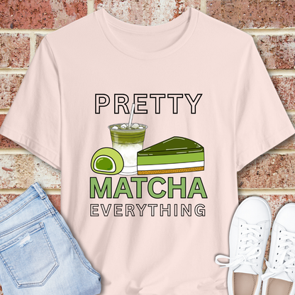 Matcha Lover T‑Shirt – Pretty Matcha Everything Graphic Tee