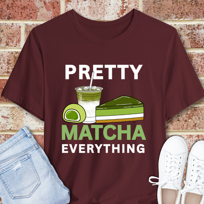 Matcha Lover T‑Shirt – Pretty Matcha Everything Graphic