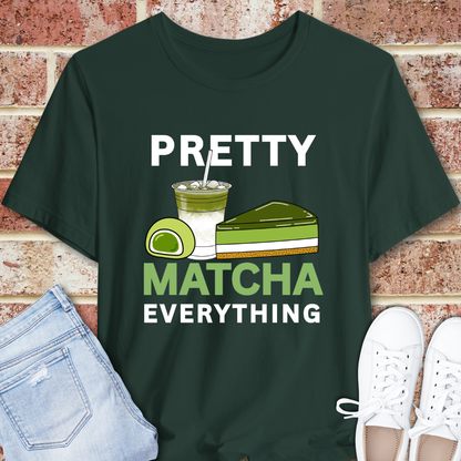 Matcha Lover T‑Shirt – Pretty Matcha Everything Graphic