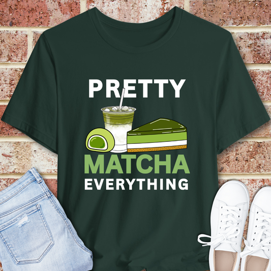 Matcha Lover T‑Shirt – Pretty Matcha Everything Graphic