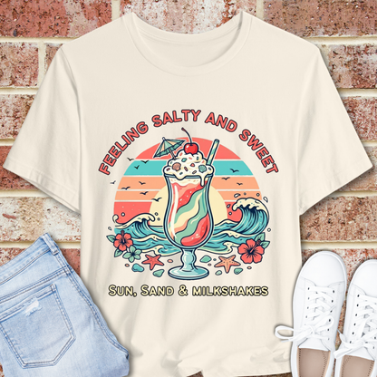 Feeling Salty and Sweet Tee — Sun, Sand & Milkshakes Graphic T-Shirt