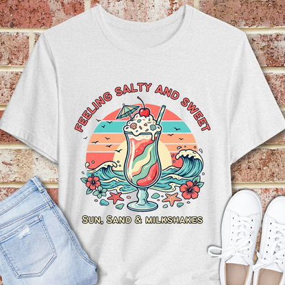 Feeling Salty and Sweet Tee — Sun, Sand & Milkshakes Graphic T-Shirt