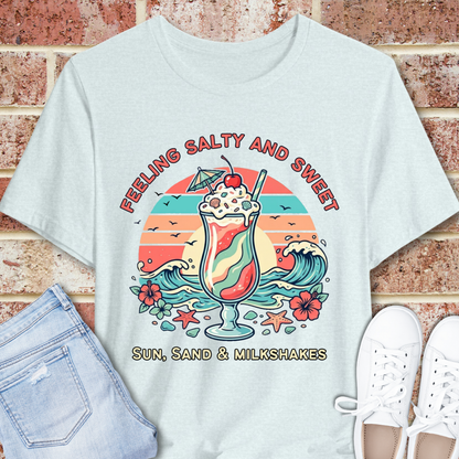 Feeling Salty and Sweet Tee — Sun, Sand & Milkshakes Graphic T-Shirt