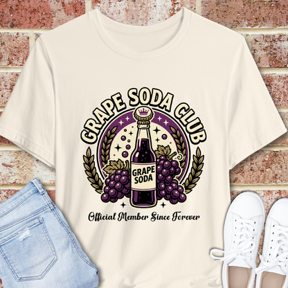 Grape Soda Club Tee — Vintage Soda Bottle Graphic T-Shirt