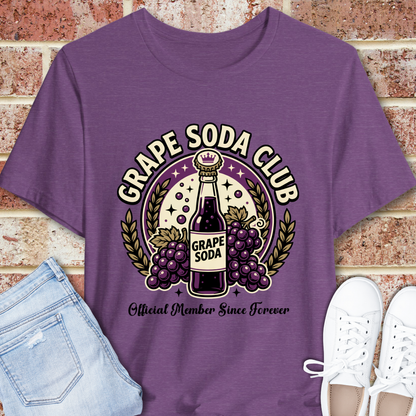 Grape Soda Club Tee — Vintage Soda Bottle Graphic T-Shirt