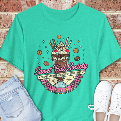 Sweet Fuel Society T-Shirt – Vintage Milkshake Graphic Tee