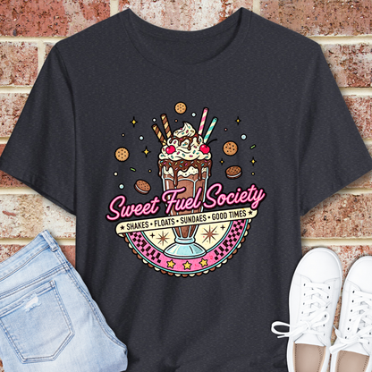 Sweet Fuel Society T-Shirt – Vintage Milkshake Graphic Tee