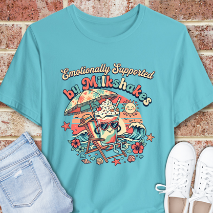 Emotionally Supported by Milkshakes T-Shirt
