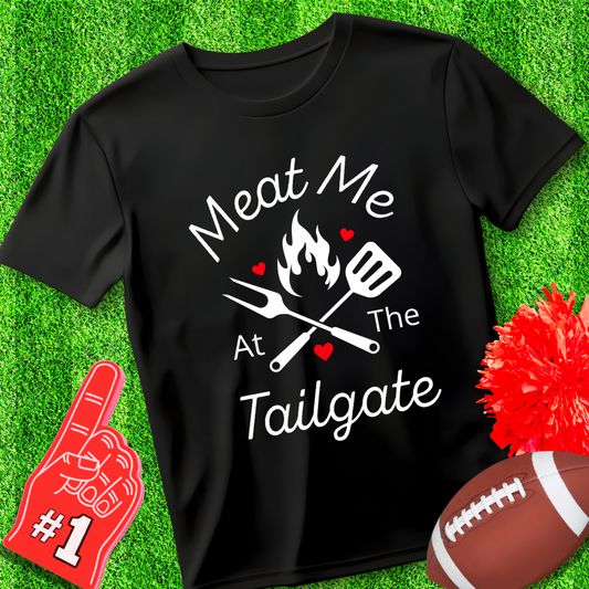 Meat Me At The Tailgate Unisex Jersey Short Sleeve Tee