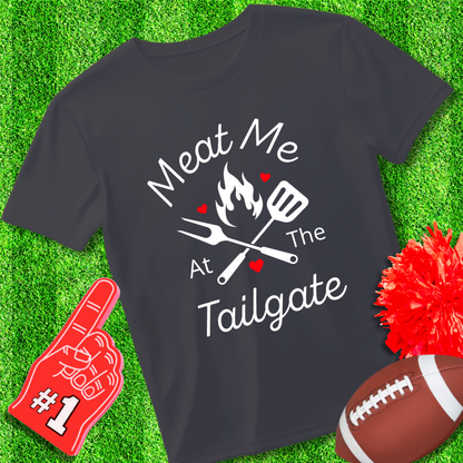 Meat Me At The Tailgate Unisex Jersey Short Sleeve Tee