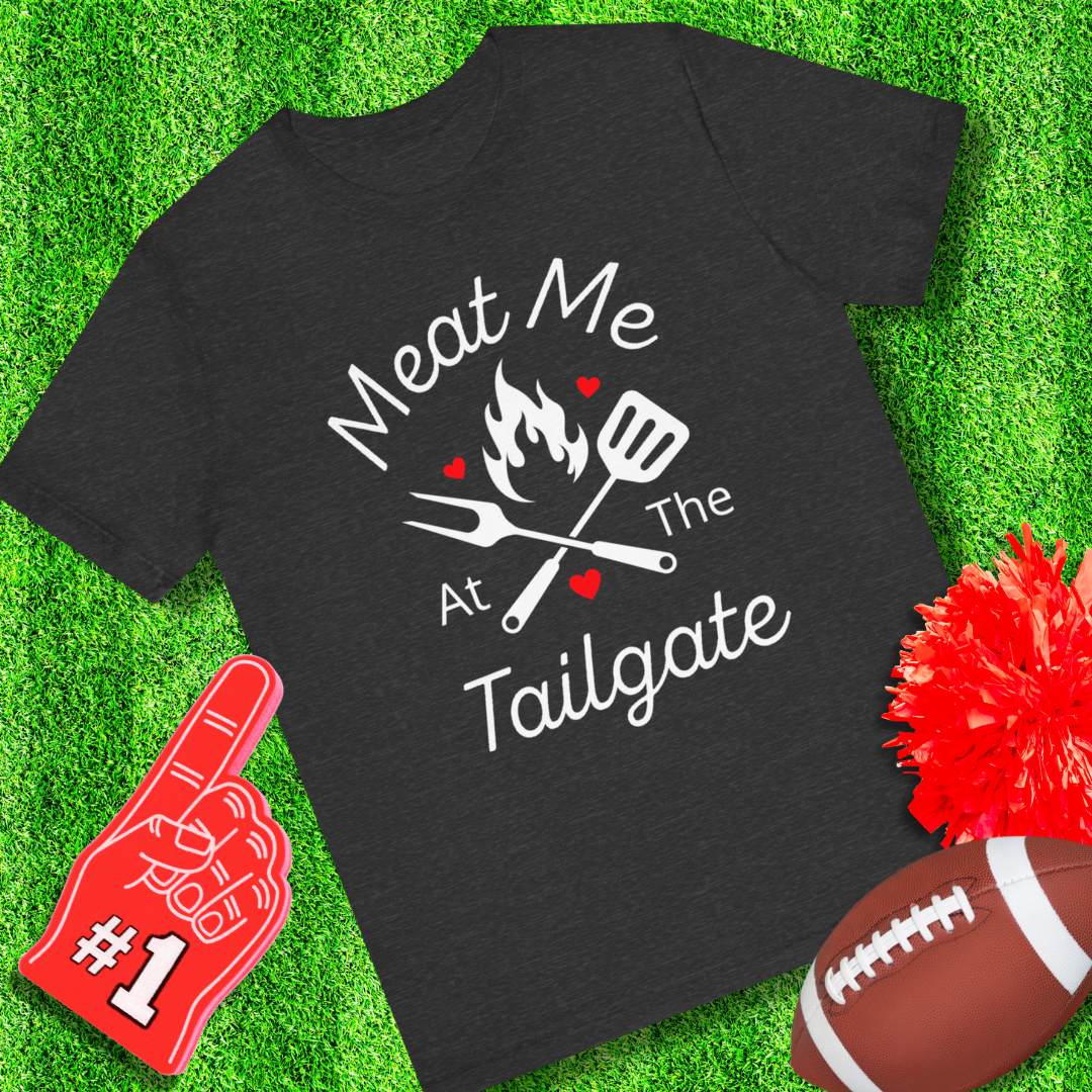 Meat Me At The Tailgate Unisex Jersey Short Sleeve Tee