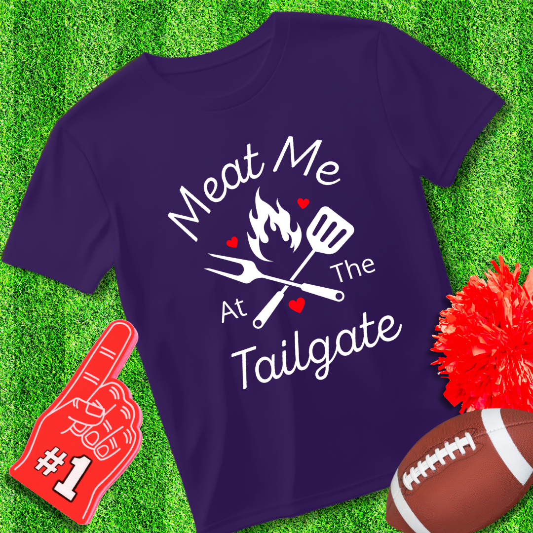 Meat Me At The Tailgate Unisex Jersey Short Sleeve Tee