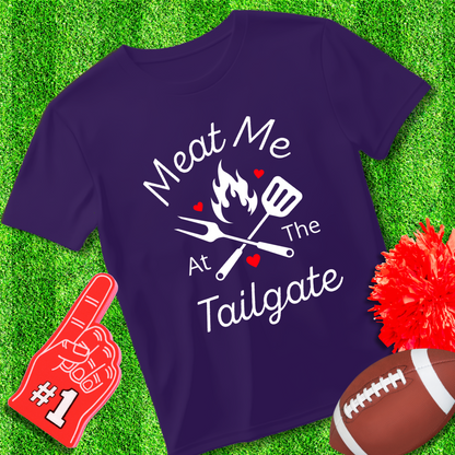 Meat Me At The Tailgate Unisex Jersey Short Sleeve Tee